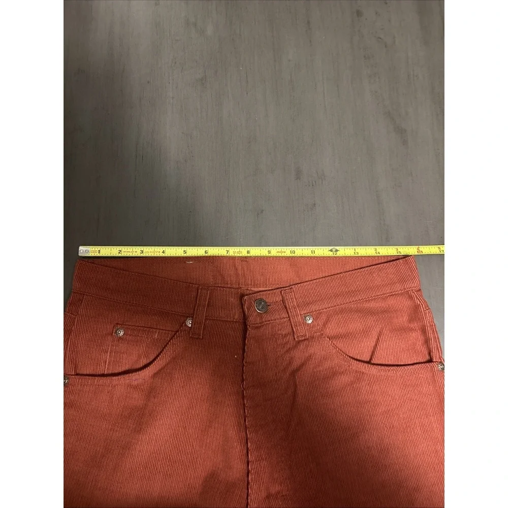 Vintage Genuine‎ Roebucks Pants Men's 30x33 1980 's Red Corduroy Flares